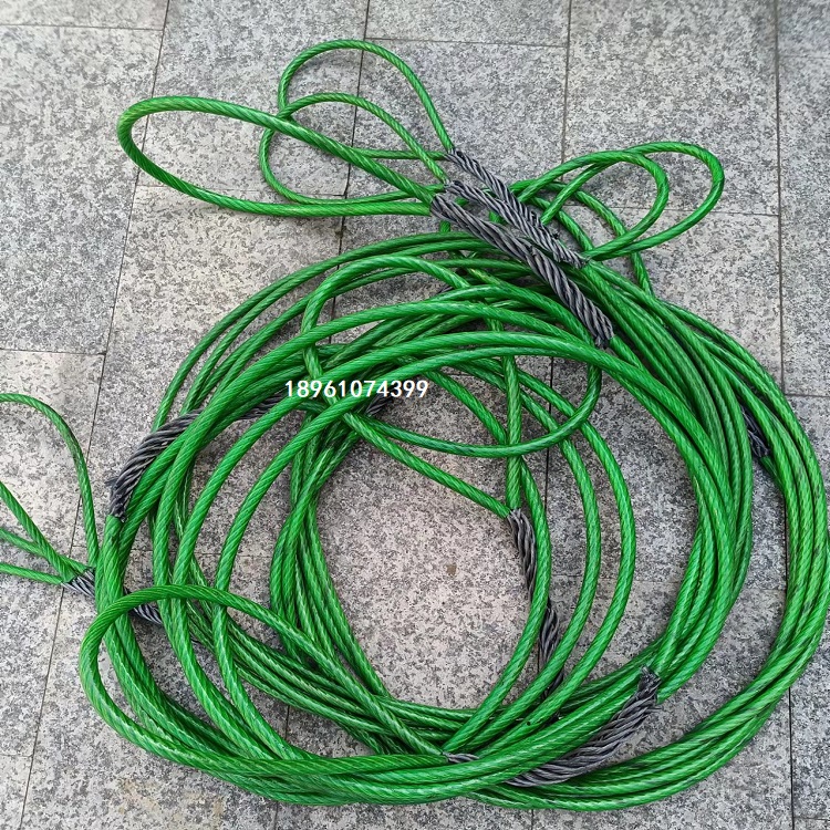 插编涂塑钢丝绳-压制涂塑钢丝绳