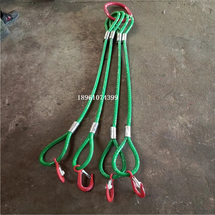 压制涂塑钢丝绳索具-插编涂塑钢丝绳